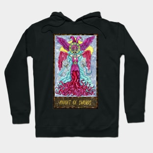 Knight Of Swords. Magic Gate Tarot Card Design. Hoodie